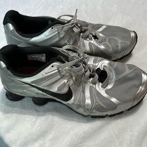 Men’s Nike sneakers silver color shoes size 11